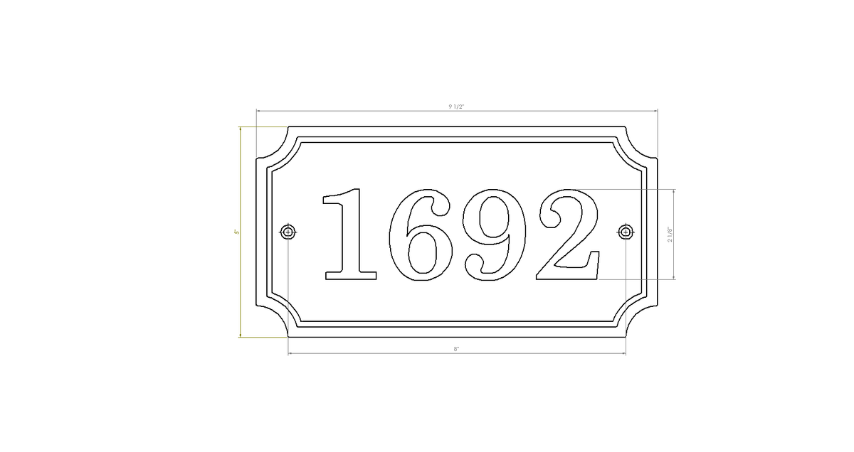 Plaque d'adresse conventionnel